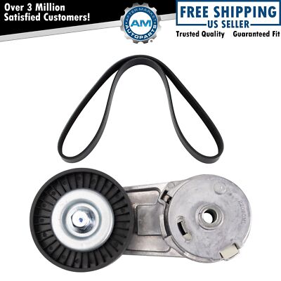 Drive Belt Component Kit Fits 2007-2017 Buick Chevrolet GMC Pontiac