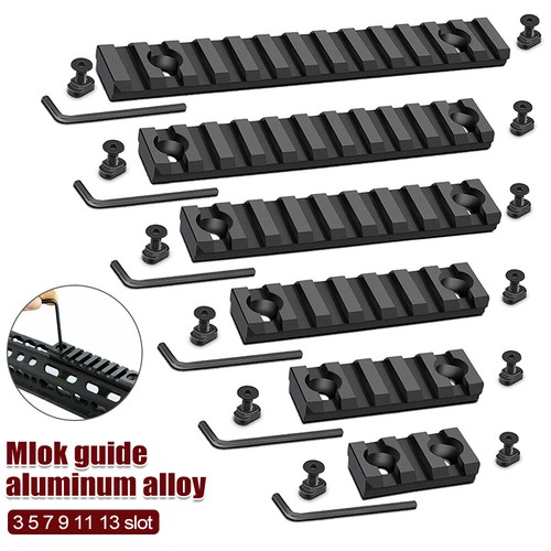 M-LOK Aluminum 9 /11/ 13/ 7 Slot 5 slot 3 Slot Rail Section Picatinny Set - Picture 19 of 19