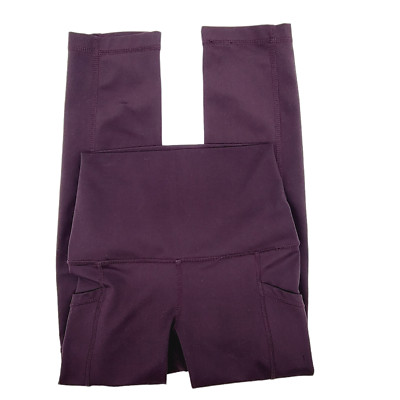 Yogalicious Lux Nude Tech High Waist Side Pocket 7/8 Leggings Pants - XS