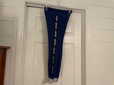 Nike One Icon Clash Cuff 7/8 Tights Women s Size Medium Royal Blue Silver DriFit