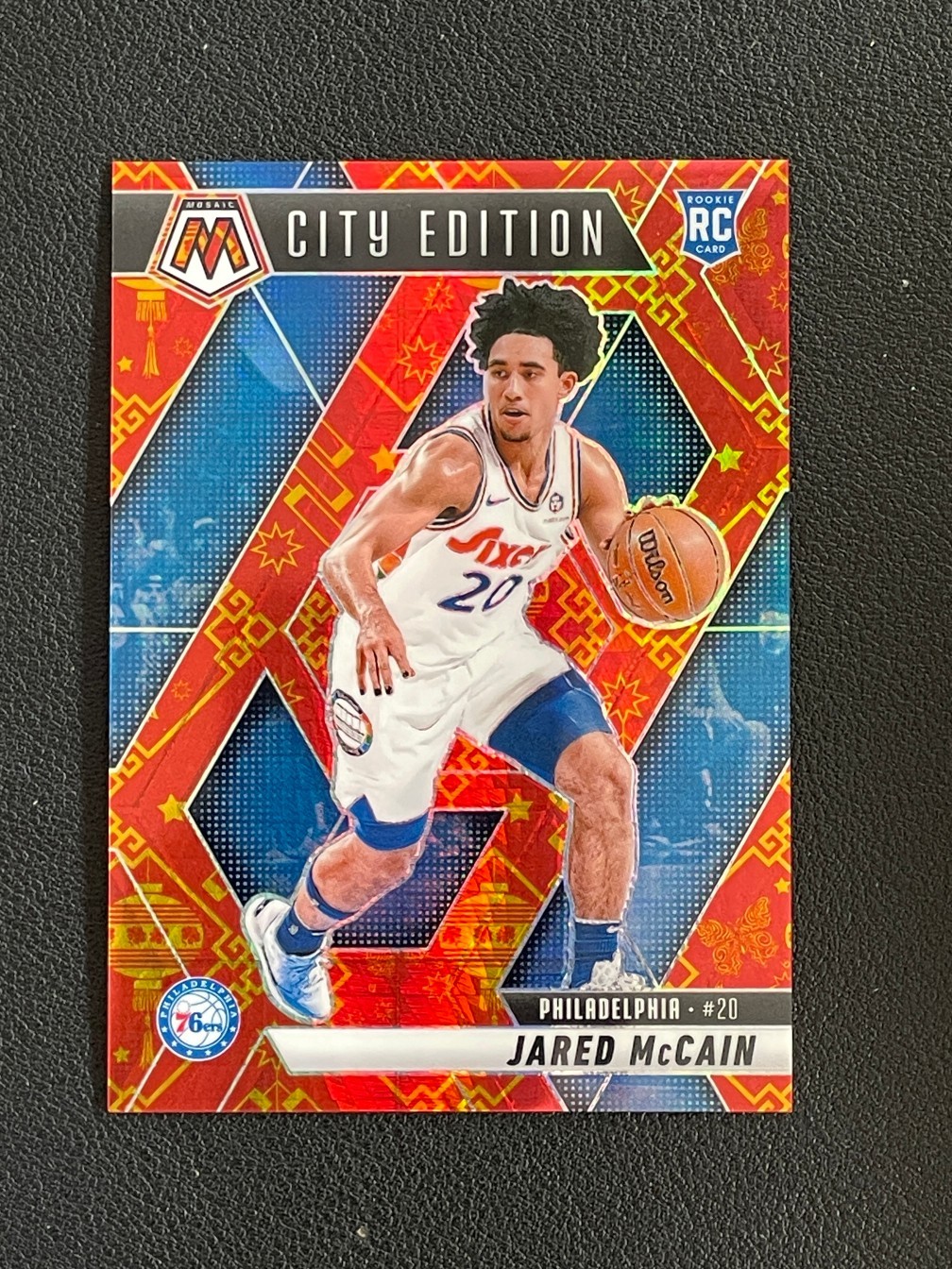 Jared McCain 2024-25 Panini Mosaic RC City Edition Lucky Envelopes 4/8 #277