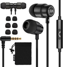 Rider Wired Earbuds In-Ear Headphones, Earphones with Microphone, 5 Years Warran