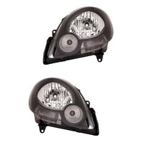 Halogen Scheinwerfer Set H4 Schwarz FüR Renault Kangoo/Grand KW0/1_ FW0/1_