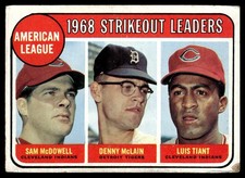 1969 Topps AL Strikeout McDowell Cleveland Indians #11