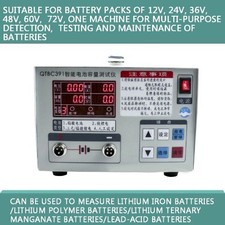 Manganese Polymerised Chemistry Lead Acid Battery Capacity Test Discharge Meter