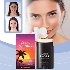 Quick Sun Stick Protection Bar SPF50 Summer Physical Sunscreen 22g US Fast Ship