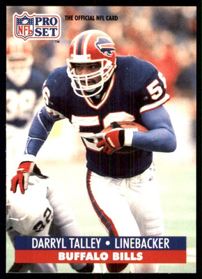 #ad #ad Darryl Talley 1991 Pro Set FACT Mobil #84 Bills NFL READ FREE SHIP AutographDen $0.99