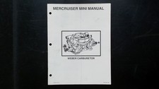 Mercruiser Weber Carburetor Mini Manual 90-1004 H1 Service Repair Stern Drive