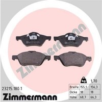 Zimmermann BremsbeläGe Bremsbelegsatz Vorne FüR Renault Laguna II