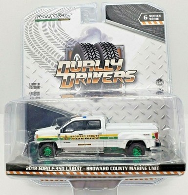 GREENLIGHT - FORD F-3500 Lariat Doppelkabinen-Pick-up 2018 Broward County Mar...