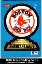 1987 Fleer Boston Red Sox Team Stickers San Francisco Giants back