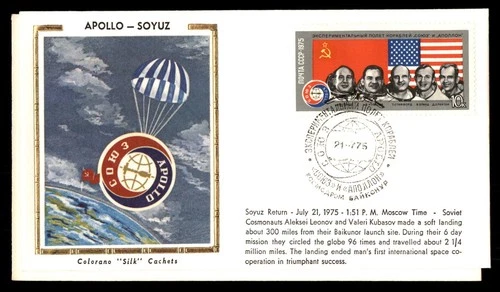 Mayfairstamps Russia FDC 1975 US and Russa Flags Astronauts First Day Cover aax_