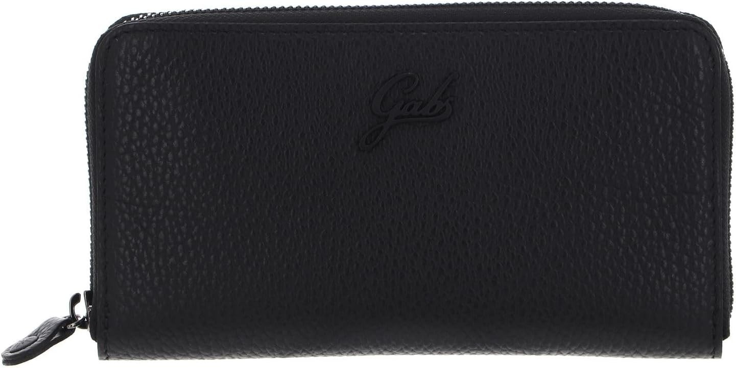 Portafoglio Donna in pelle con zip GABS GMoney17 Nero Made in Italy