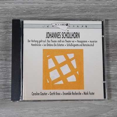 Johannes Schöllhorn   Œuvres CD 1992 Contemporary Classical ACCORD