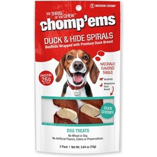 Chomp’ems Premium Beefhide Chews for Dogs, 2 1.32 Ounce (Pack of 2), Brown 