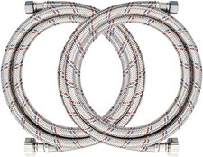 PLUMBINGMSTER 72" Faucet Hose Connector, 3/8" Comp x 1/2" FIP Braided