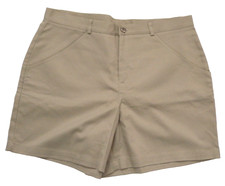 Girl Scouts Shorts Official Uniform Khaki Beige Women CAD Shorts 19/20