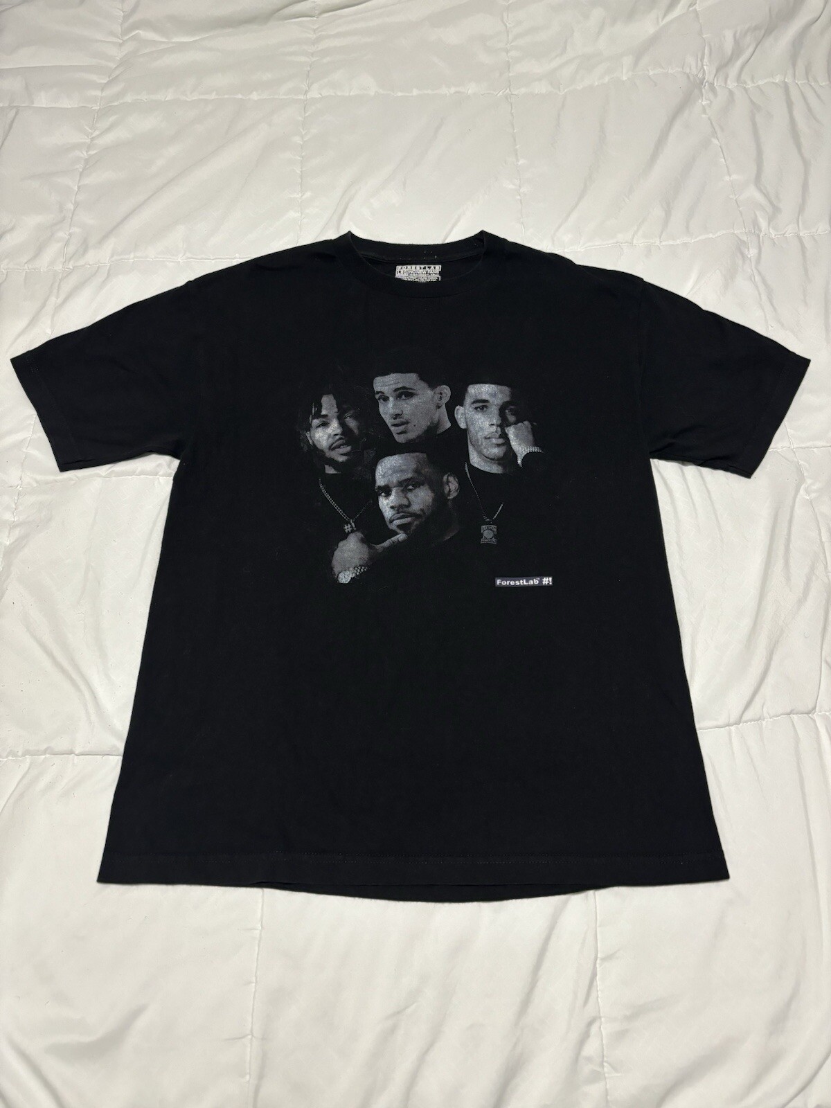 FILA T shirt 2017 The Forest Lab Lakeshow Records taglia L Lakers Death Row parodia rap