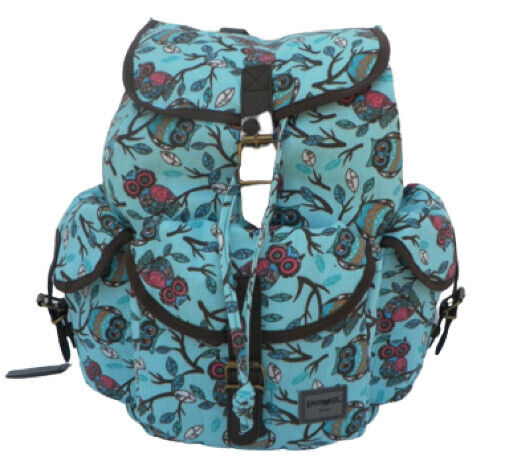 Owl Backpack  Fashion Print  School Pack Bag  Hiking Camp Camping Rucksack Carry