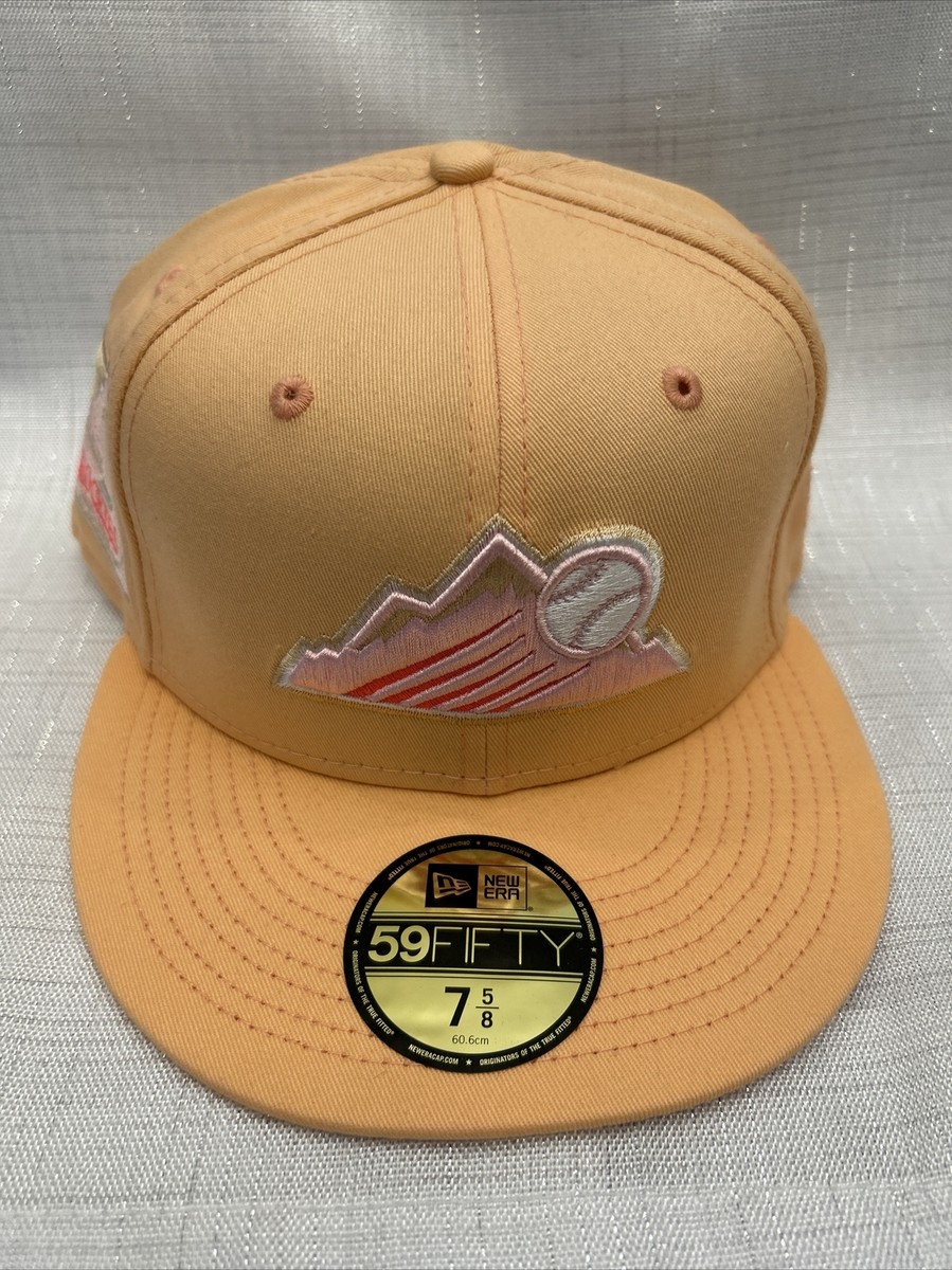 Exclusive New Era Colorado Rockies MLB Club Hat Sz 5/8 Pink UV