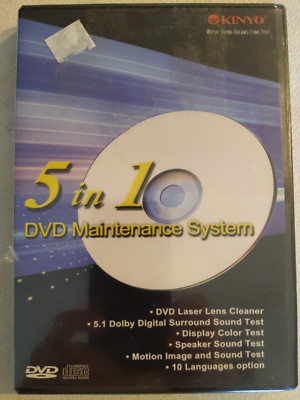 KINYO 5 IN 1 DVD MAINTENANCE SYSTEM - BRAND NEW SEALED