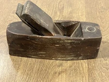 Antique Owasco Tool Co. Wood Block Plane Coffin Shaped Rustic Primitive