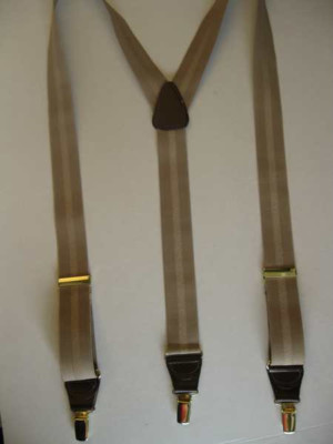 Men's Suspenders 1-1/2'' Y Style Highlight Series, Snaps, Button On. USA Made
