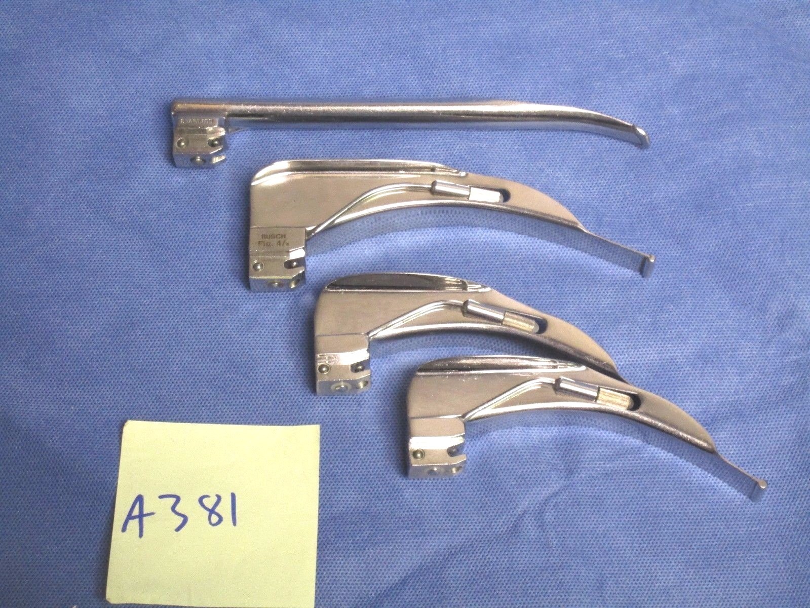Rusch Laryngoscope Blades Good Working Condition Lot of 4 eBay