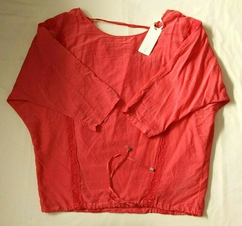 GAS jeans gas donna Gyorgy SETA MUSSOLA Luce Corallo Blusa-Taglia  media-NUOVA CON ETICHETTA | eBay