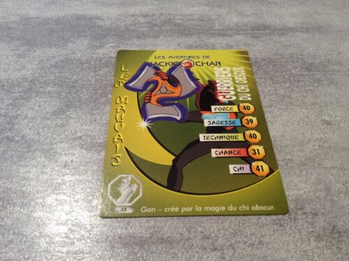THE ADVENTURES OF JACKIE CHAN The Evil Warriors Chi Obscur PLAYING CARDS FR - Picture 1 of 1