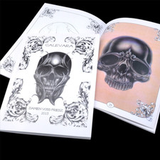Traditional Popular Skull Tattoo Designs Book Body Art Tattoo Manuscripts Books