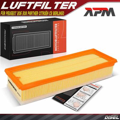 Luftfilter Motorluftfilter für Peugeot 207 Partner Citroën C3 Berlingo Suzuki