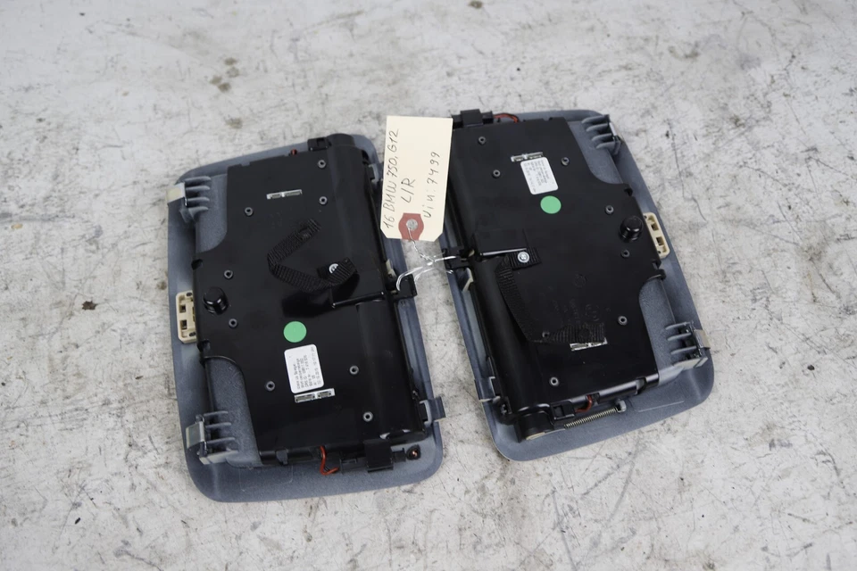 16-22 BMW 7 SERIES G12 REAR LEFT / RIGHT INTERIOR LIGHT VANITY MIRROR BEIGE OEM - Image 4 of 4