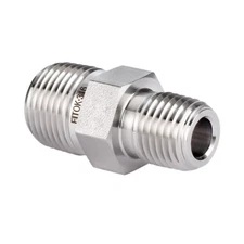 FITOK Pipe Fitting Reducing Hex Nipple 3/4 x 1/4 Male NPT 316 SS 8000 psi