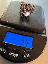 Kabana 925 Sterling Silver Amethyst Ring Size 6