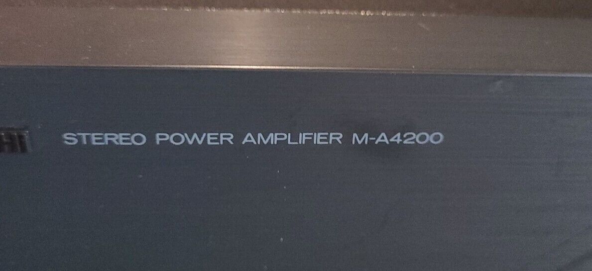 Mitsubishi Stereo Power Amplifier M-A4200 100 watts 8 ohms Mitsubishi Stereo Power Amplifier M-A4200 100 watts 8 ohms