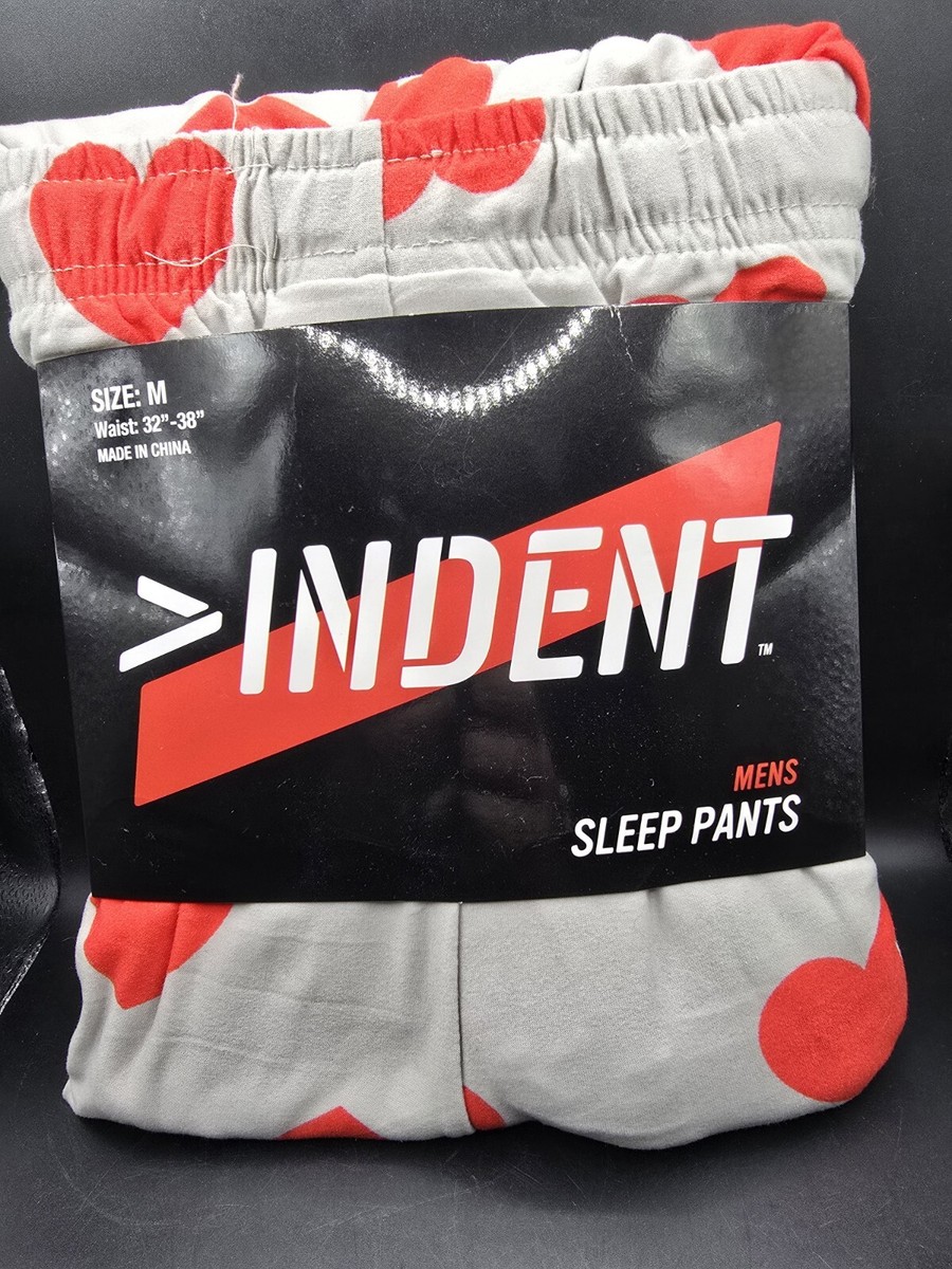 New With Tag Indent Men's Sleep Pants Size Medium Waist: 32