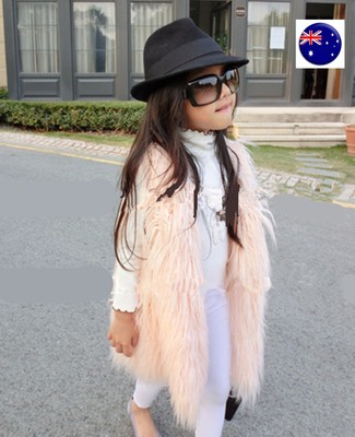 fur vest for girl