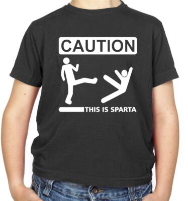 Achtung This Is Sparta Kinder T-Shirt - Schild - Spartaner - Film 