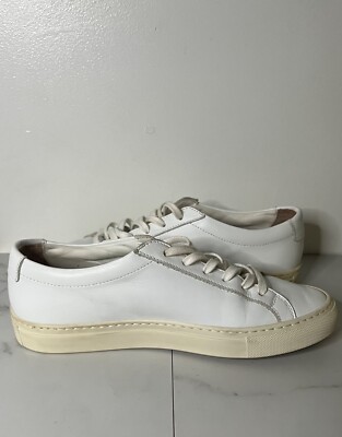 Common Projects Womens White Achilles Low-Top Sneaker Shoes Size EU 37
