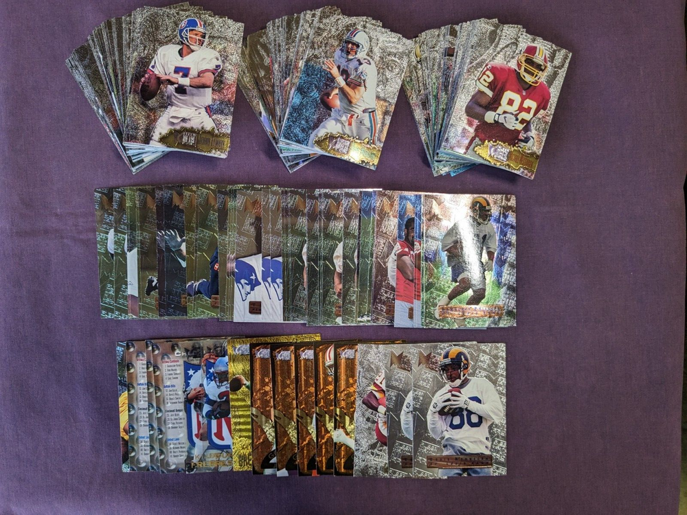 1996 Metal Football Base and Inserts - - - Pick A Card - - - Complete a Set