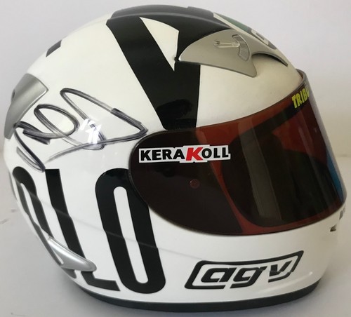 VALENTINO ROSSI HAND SIGNED CHE SPETTACOLO 1/2 SCALE HELMET MOTOGP 2004. |  eBay