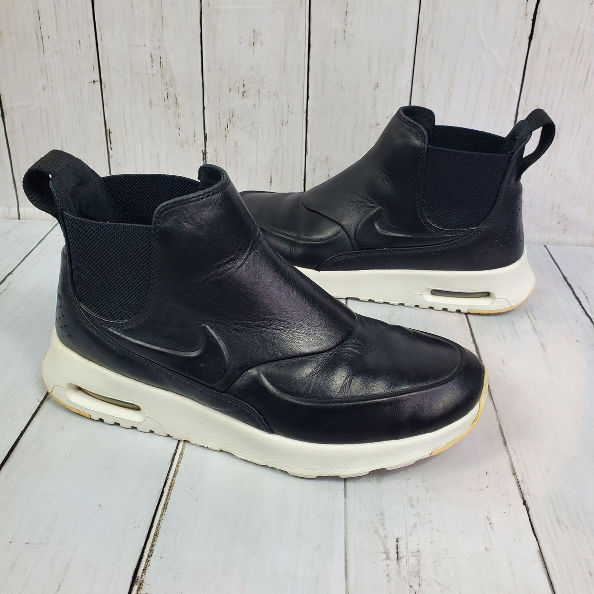 Nike Air Max Thea Mid Sneaker Boots Sail Women's Size Black