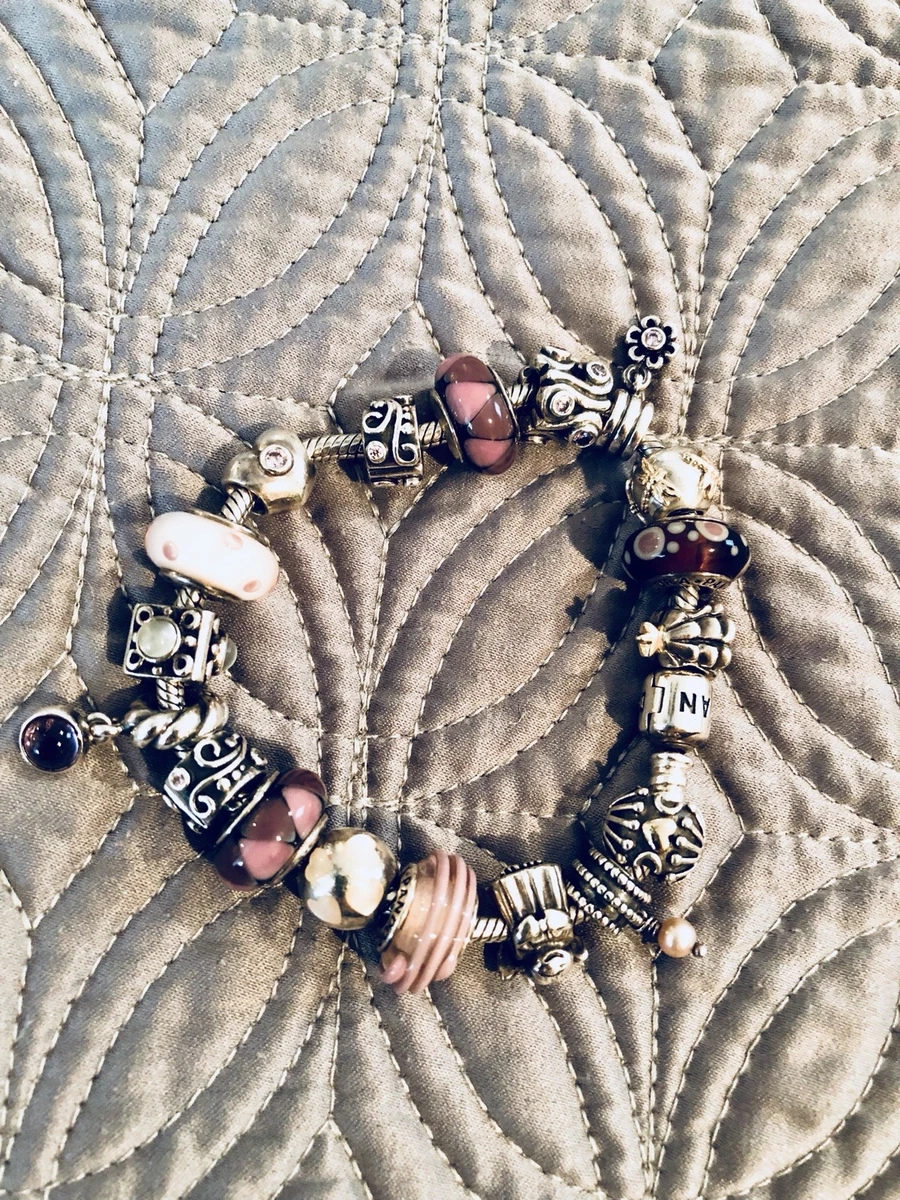 Authentic Pandora Charm Bracelet Purple