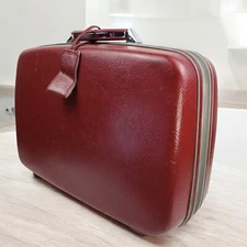 VTG SAMSONITE PROFILE II Brown Hard Shell w/ Handle TRAVEL LUGGAGE 20" W x 14" T