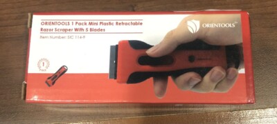 Scraper Razor Blades Mini Plastic Retractable with 5 Blades Window ...