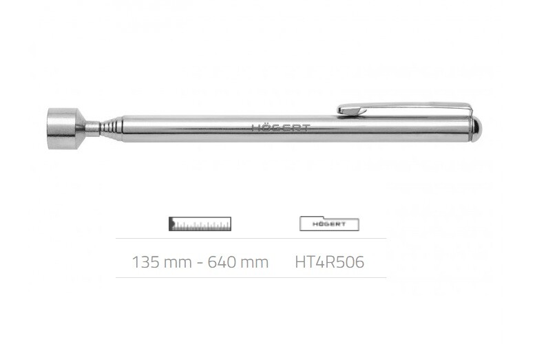 Magnetic Extendable Telescopic Pen Style Pick Up Tool 2.7kg 135 - 640mm HT4R506