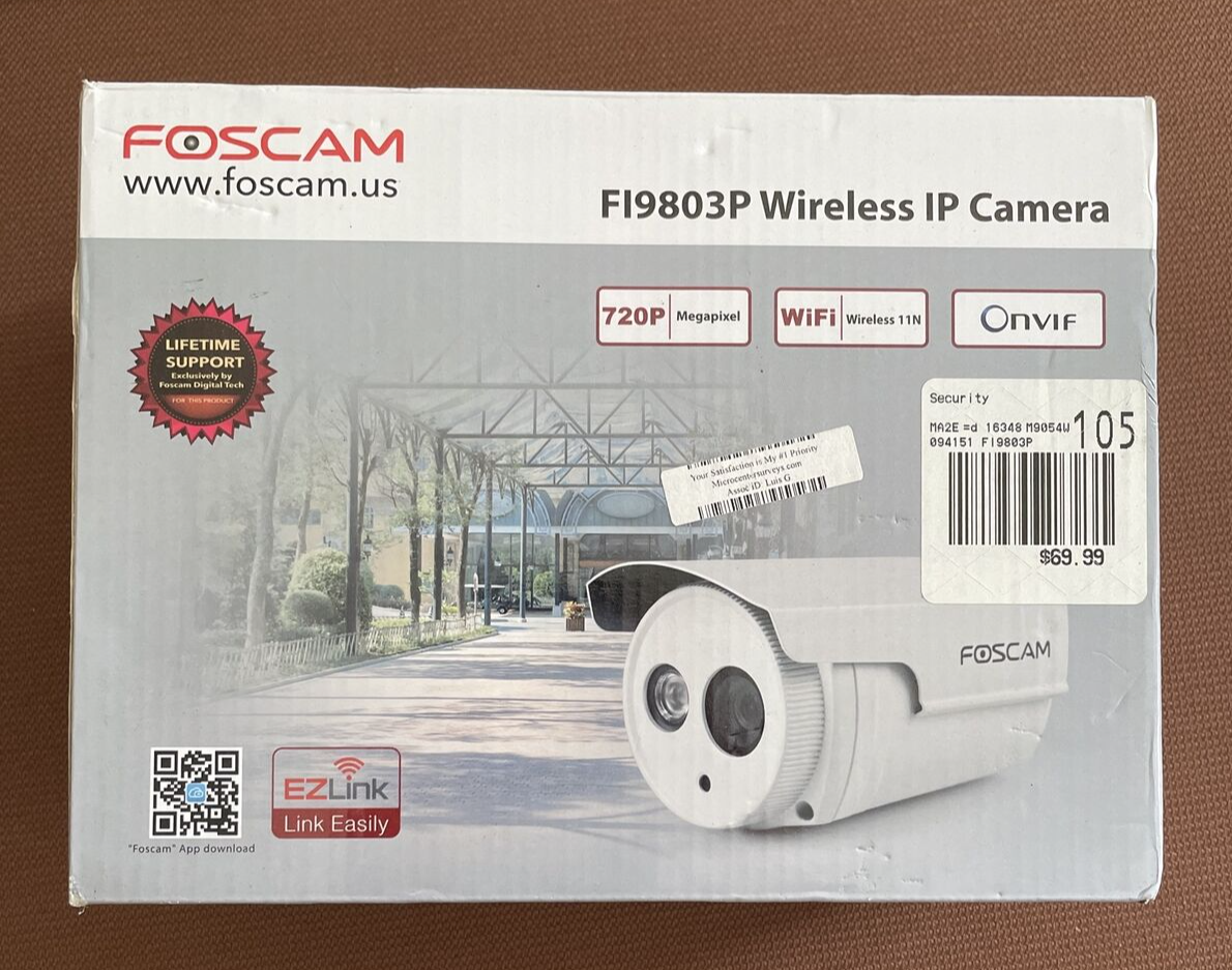 Foscam FI9803P HD 720P WiFi Security Camera White