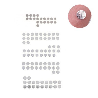 20Pcs In-ear Earphone Filter Dust Net Earbuds Dust-proof Steel Mesh With Glu WY4