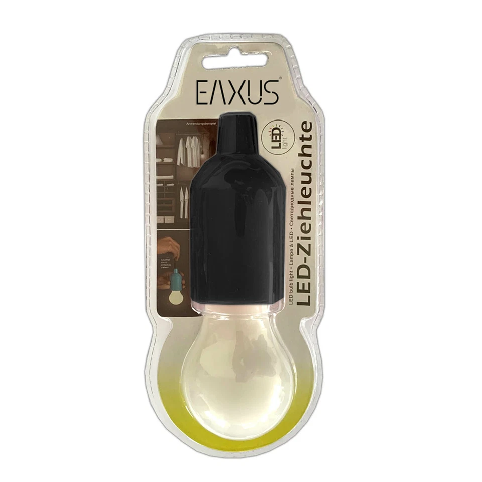 4er Set LED Ziehleuchte Mehrfarbig | Kabellose Zuglampe Blau Rot Schwarz Weiß - Bild 4 von 4